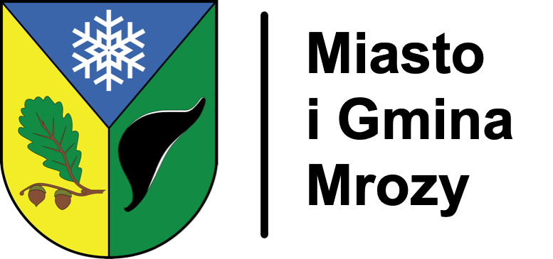 Logo Miasta i gminy Mrozy w postaci herbu